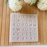 Mini Alphabet & Number Resin Mold – 2cm Small Size Letters
